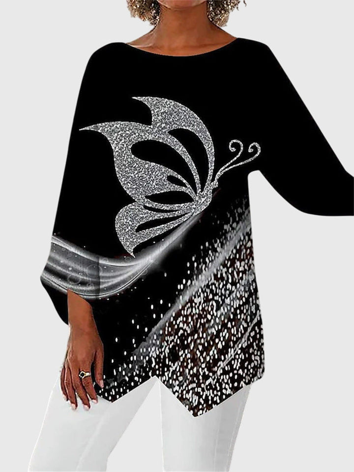 Alayah™ | Top Elegante de Cuello Redondo