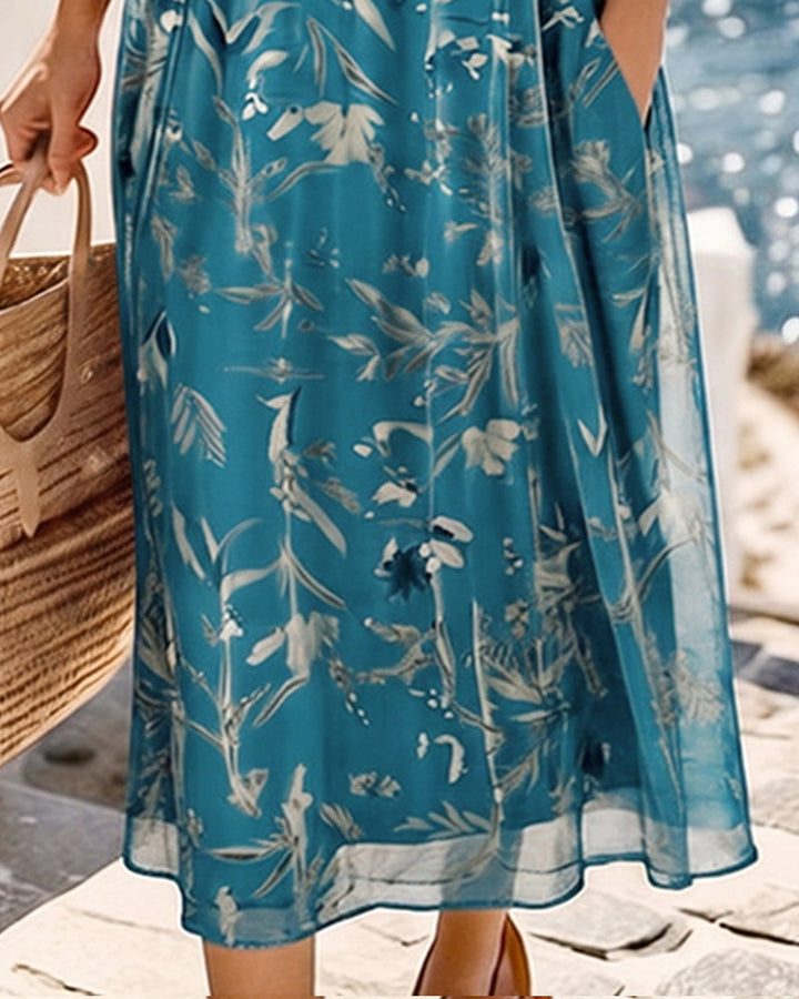 María | Vestido midi floral suelto y ligero