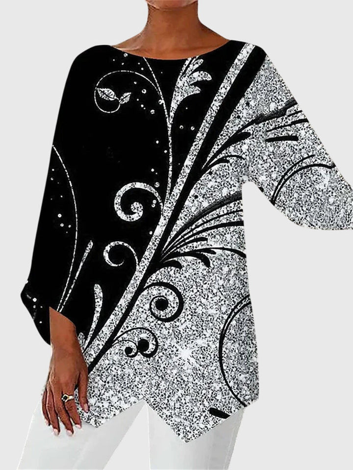 Alayah™ | Top Elegante de Cuello Redondo