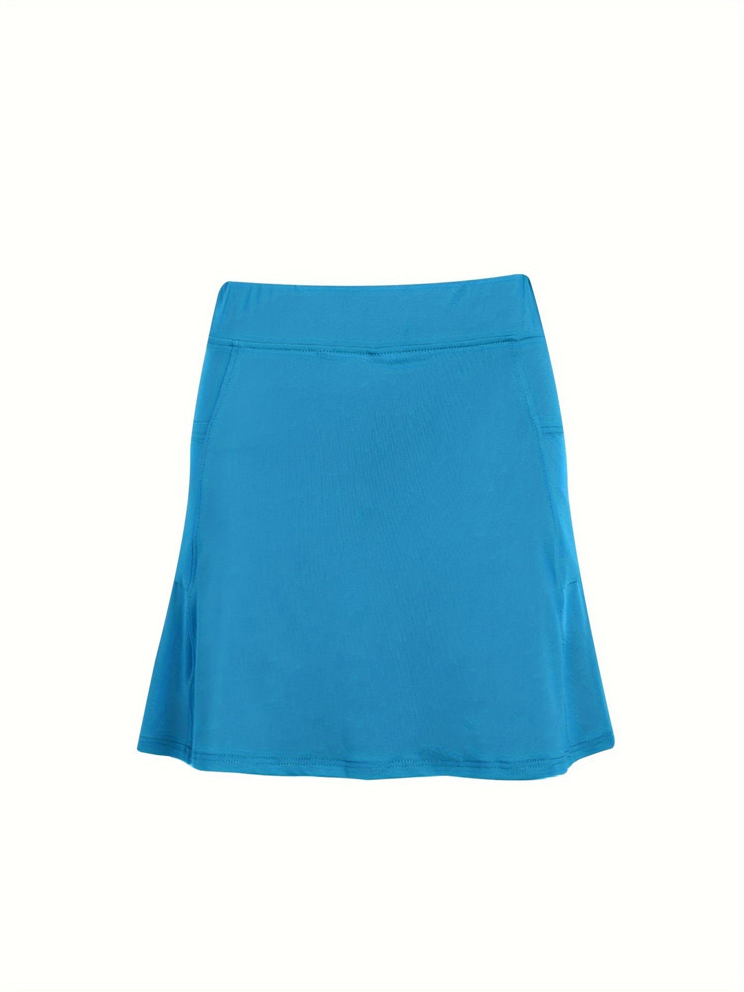 High-waisted shorts with skirt