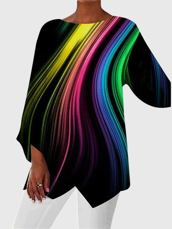 Alayah™ | Top Elegante de Cuello Redondo