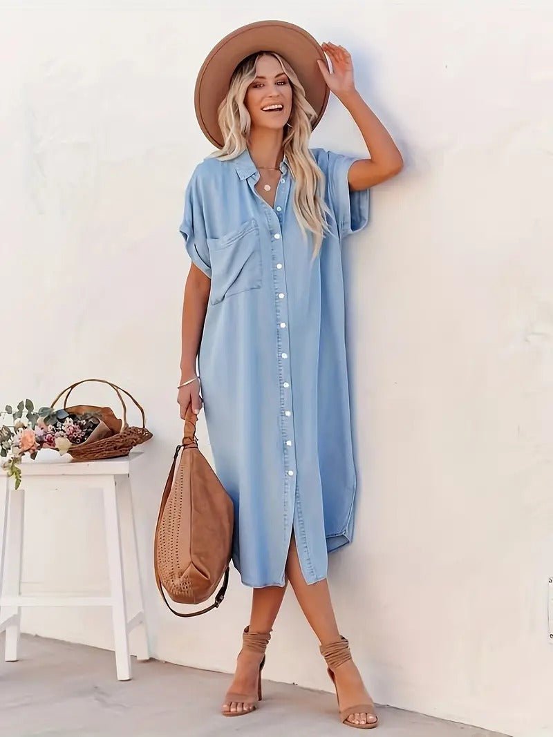SAVANNAH | Camisa-vestido con Bolsillos
