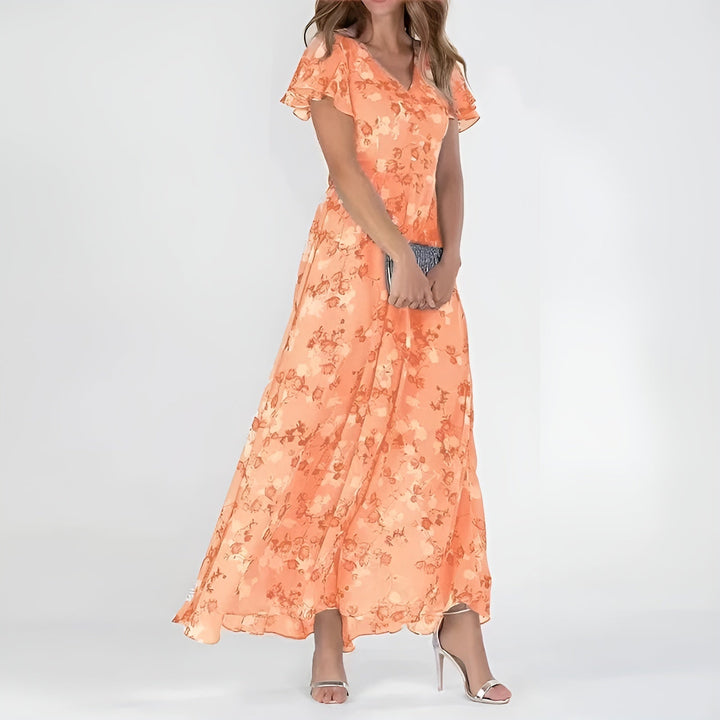 Alessia | Vestido maxi floral elegante