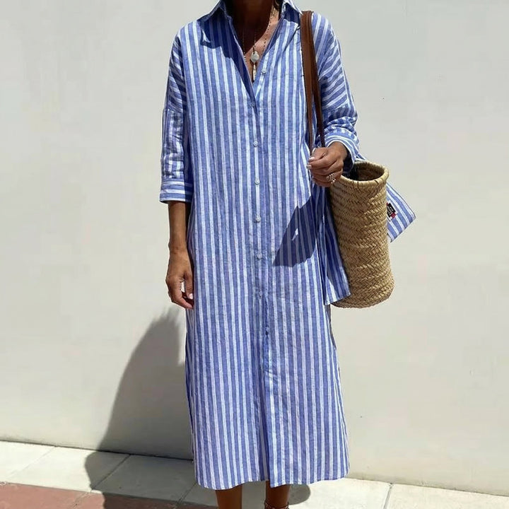 Skylar | Vestido Camisero a Rayas