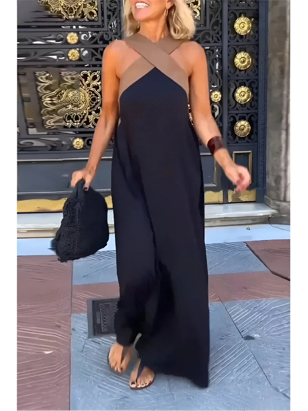 Quirine™ | Vestido Maxi con Frente Envolvente