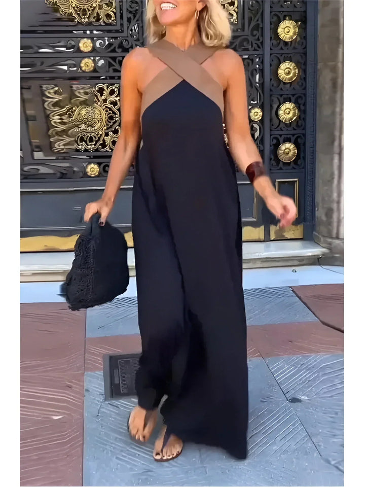 Quirine™ | Vestido Maxi con Frente Envolvente