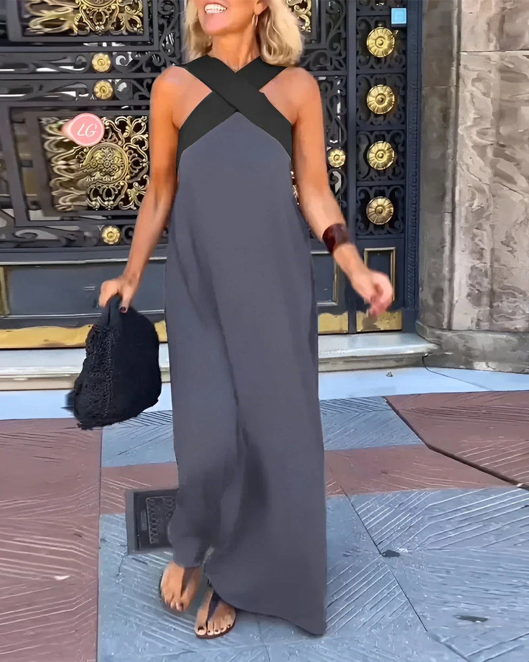 Quirine™ | Vestido Maxi con Frente Envolvente