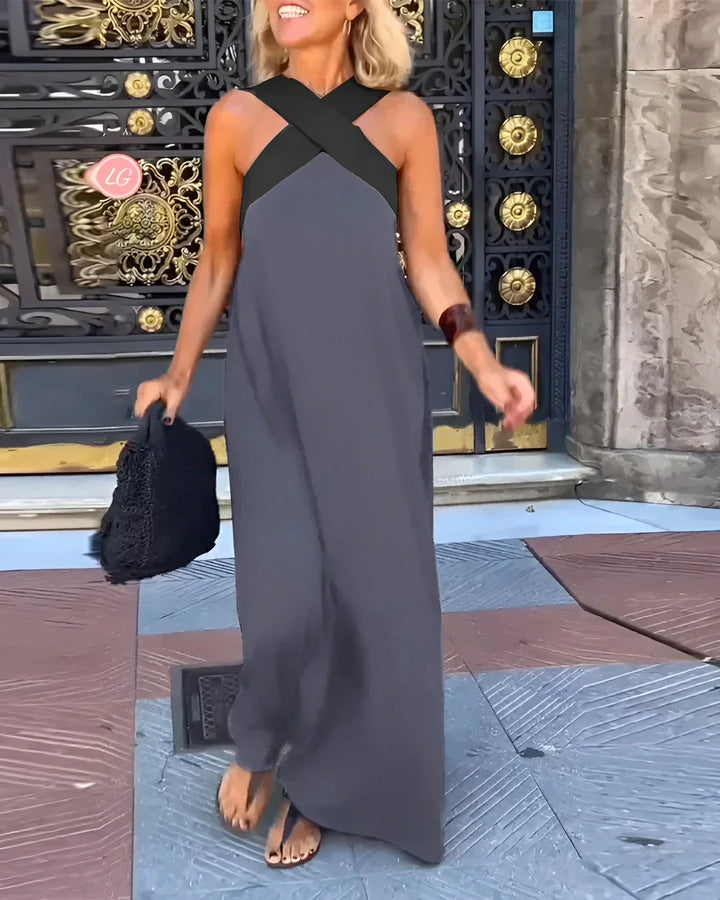 Quirine™ | Vestido Maxi con Frente Envolvente