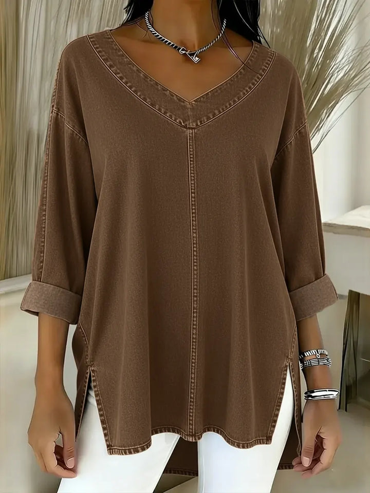 Lucy | Top de Denim Elegante