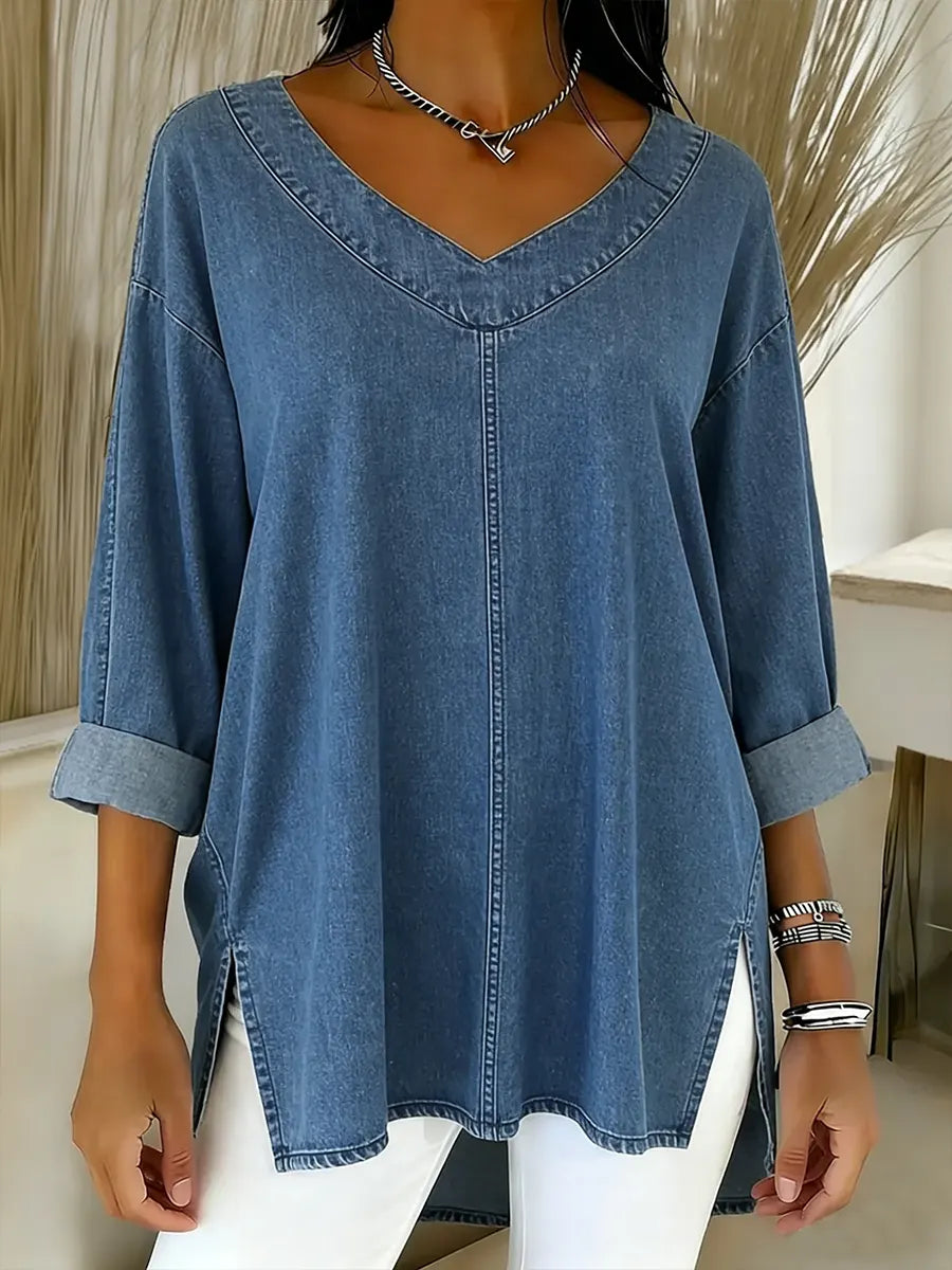 Lucy | Top de Denim Elegante