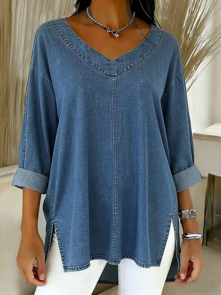 Lucy | Top de Denim Elegante