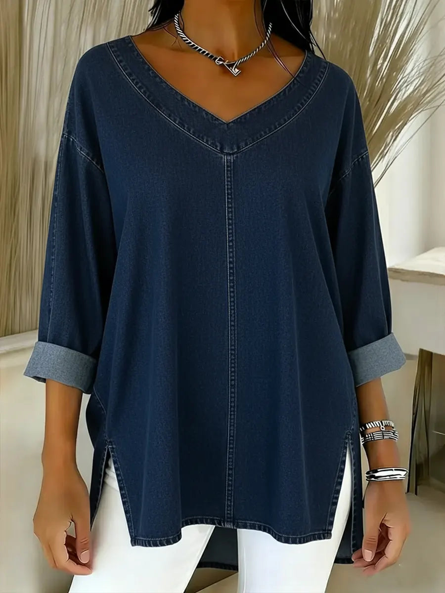 Lucy | Top de Denim Elegante