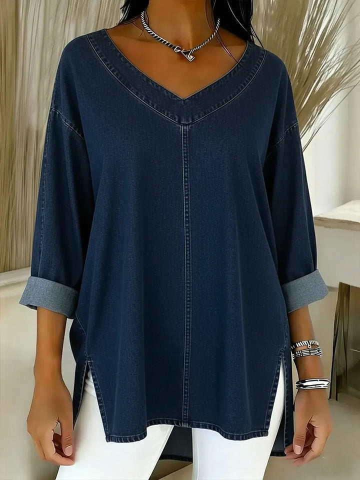 Lucy | Top de Denim Elegante