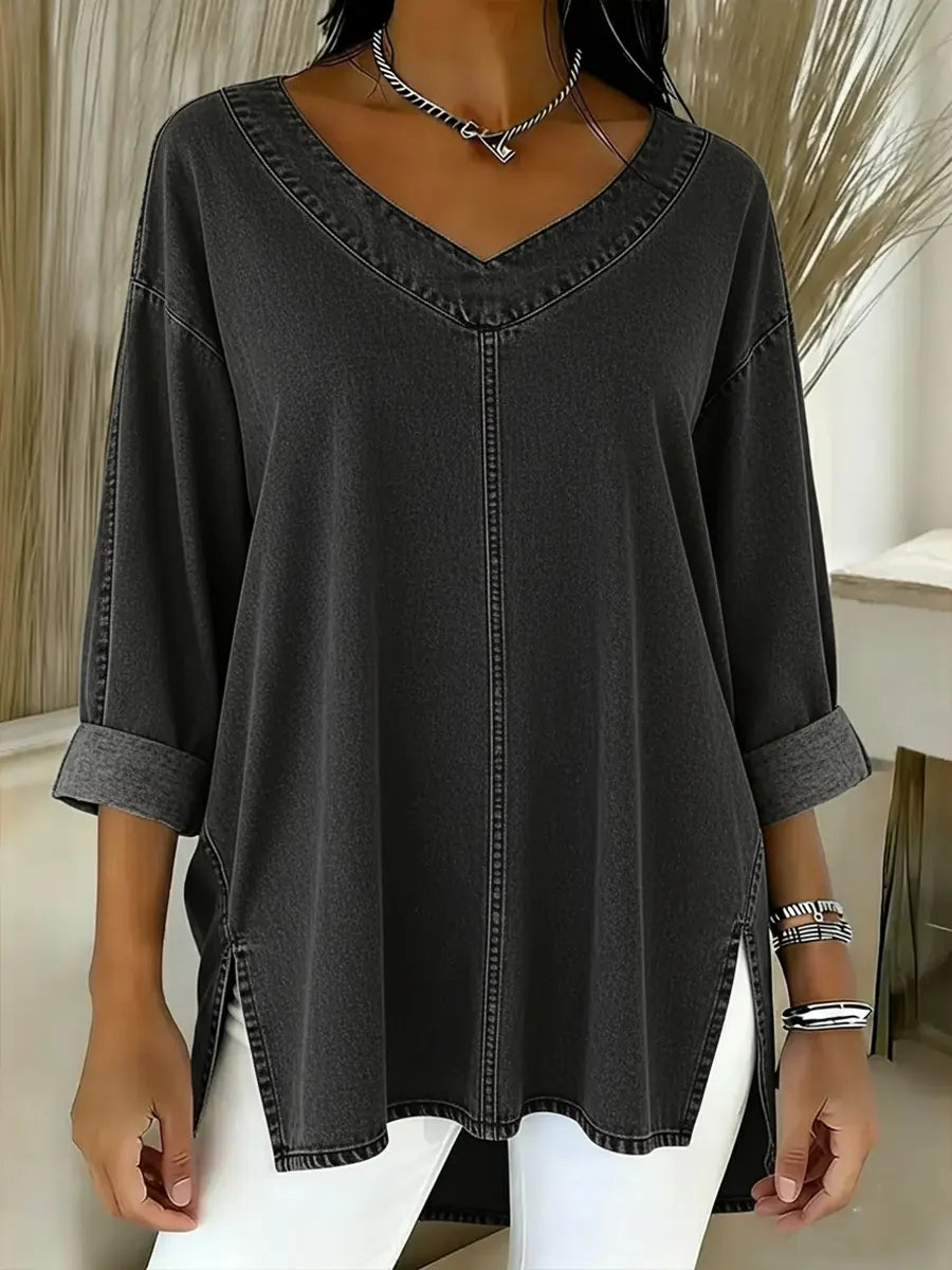 Lucy | Top de Denim Elegante