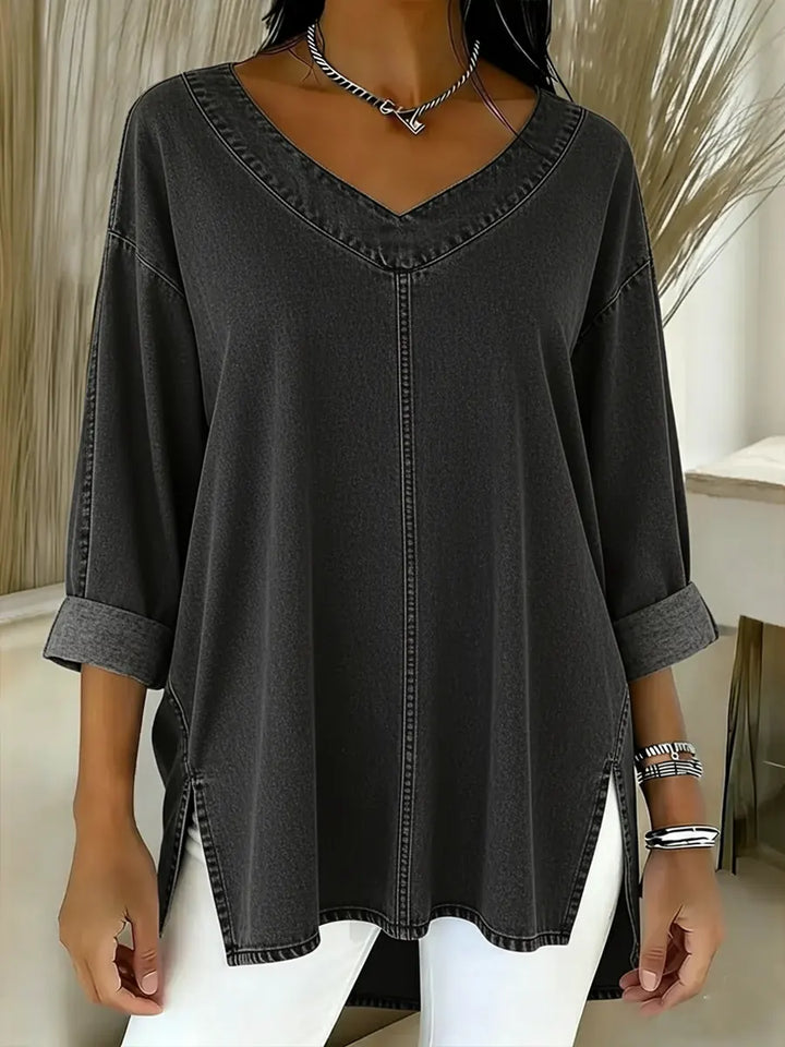 Lucy | Top de Denim Elegante