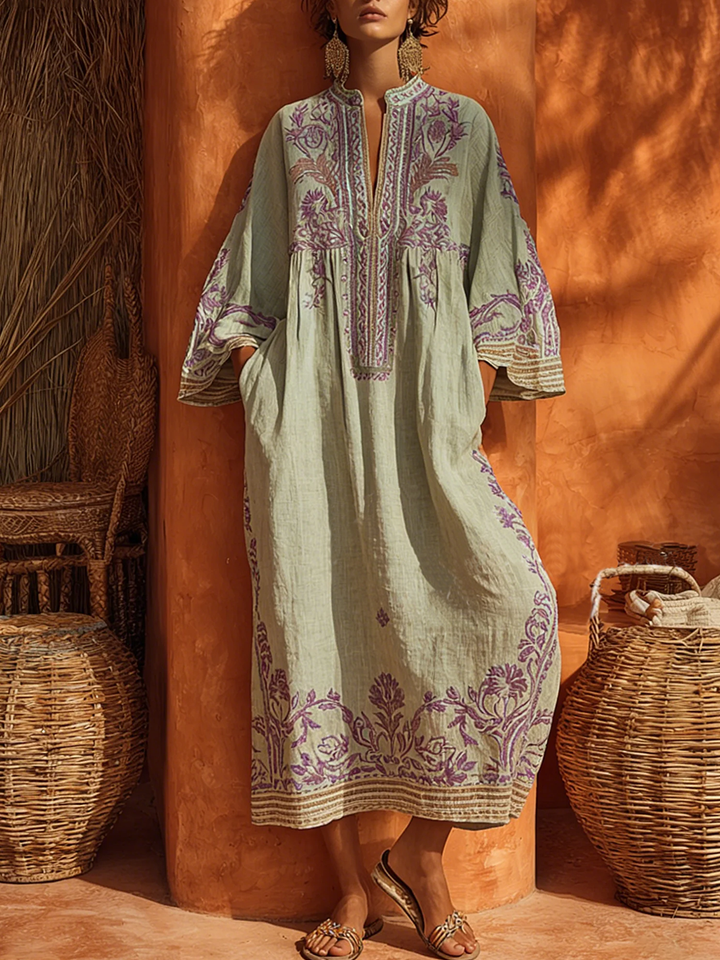 Celestina | Vestido boho bordado