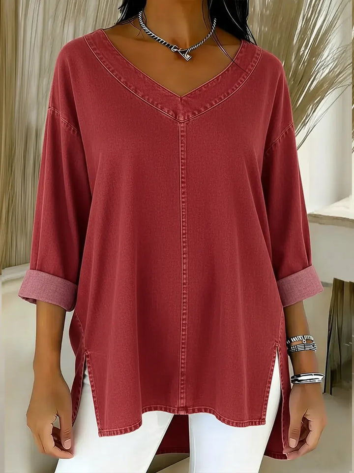 Lucy | Top de Denim Elegante
