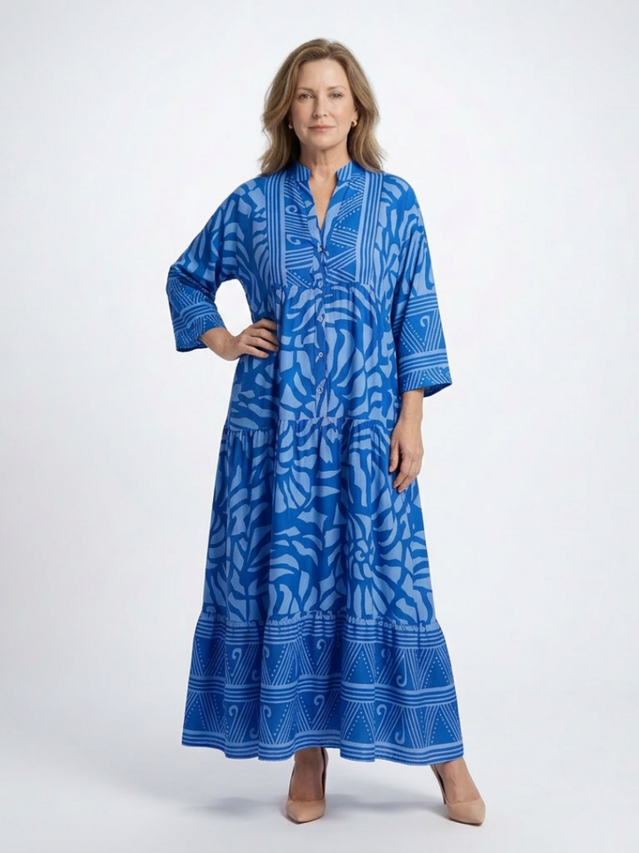 Marielle | Vestido Midi con Botones en el Frente