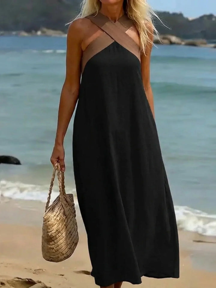 Quirine™ | Vestido Maxi con Frente Envolvente