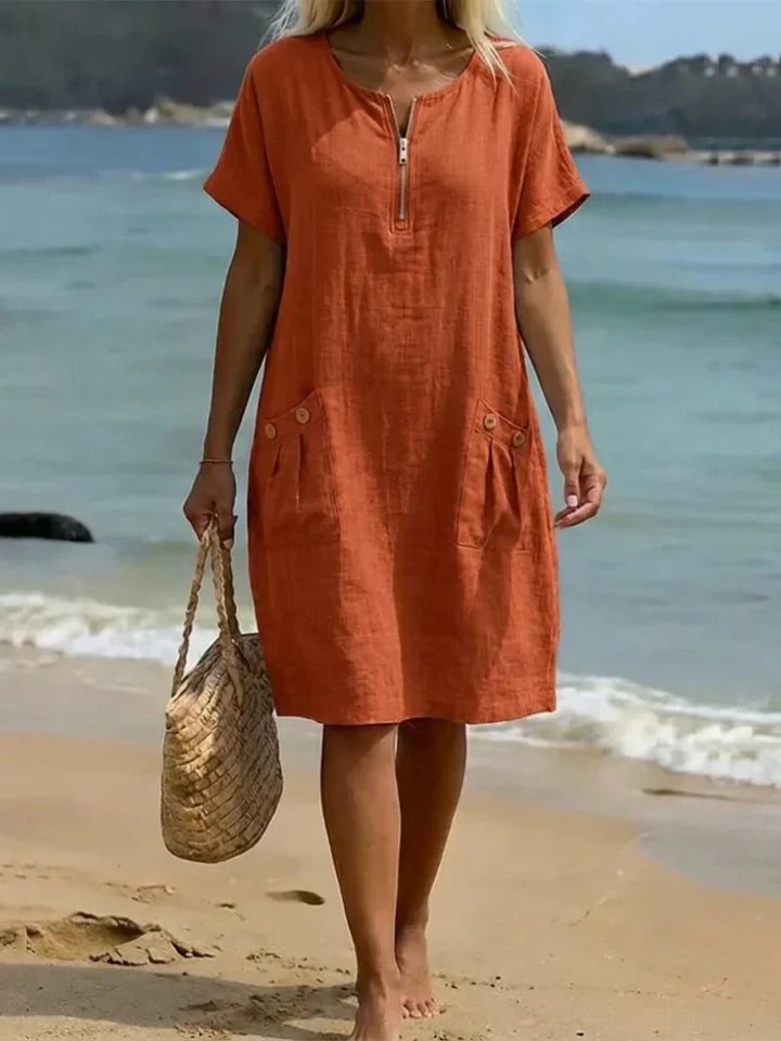 Pascale™ | Vestido Maxi con Cierre Frontal